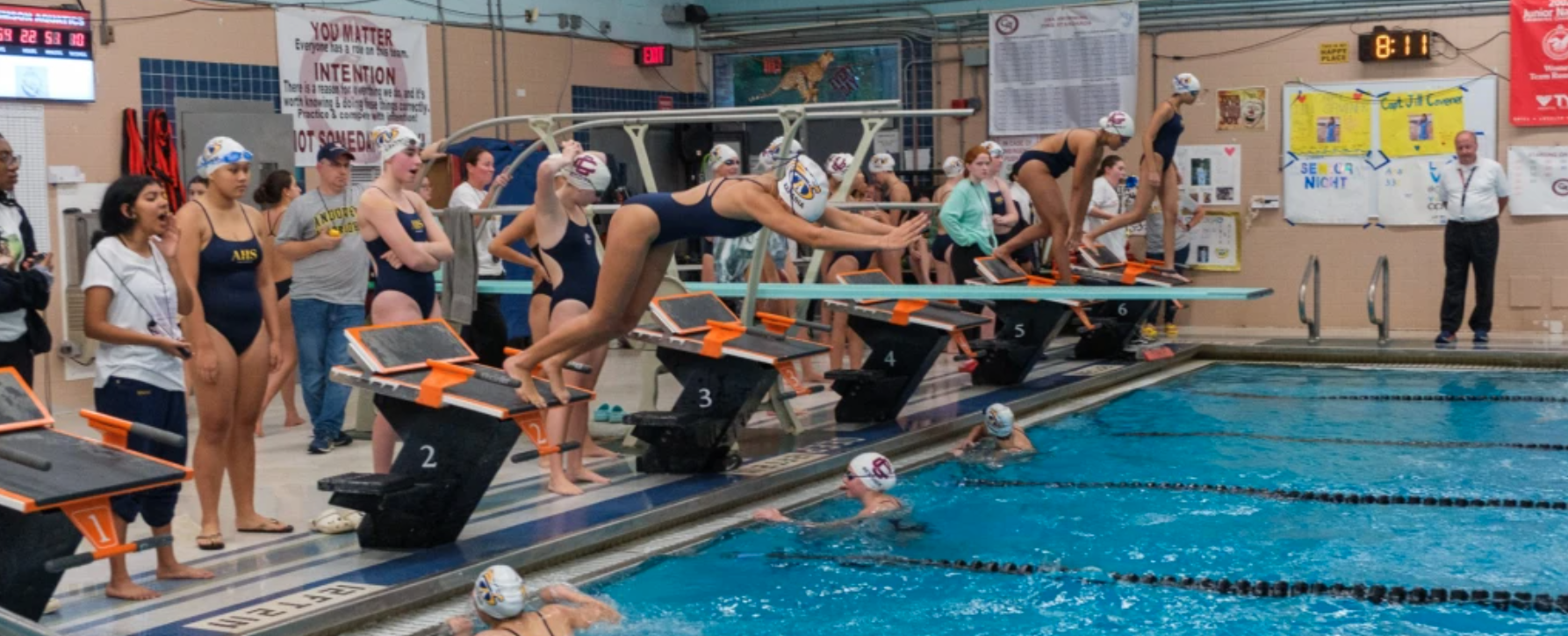 AHS Girls Swim Team Faces Coed Teams, Unfortunate Conditions